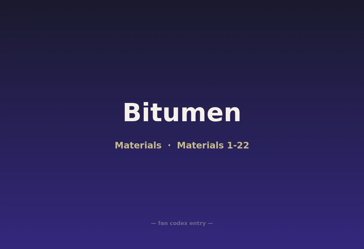 Bitumen