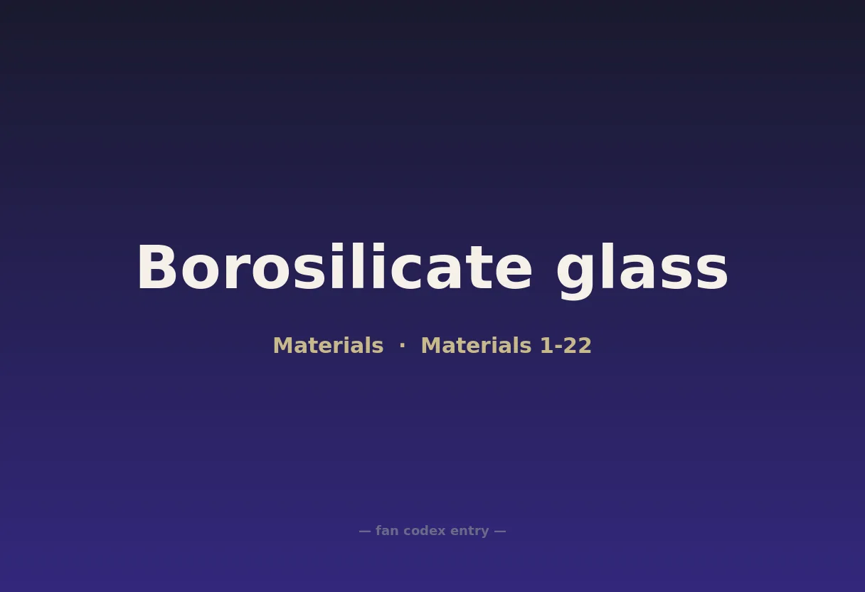 Borosilicate glass
