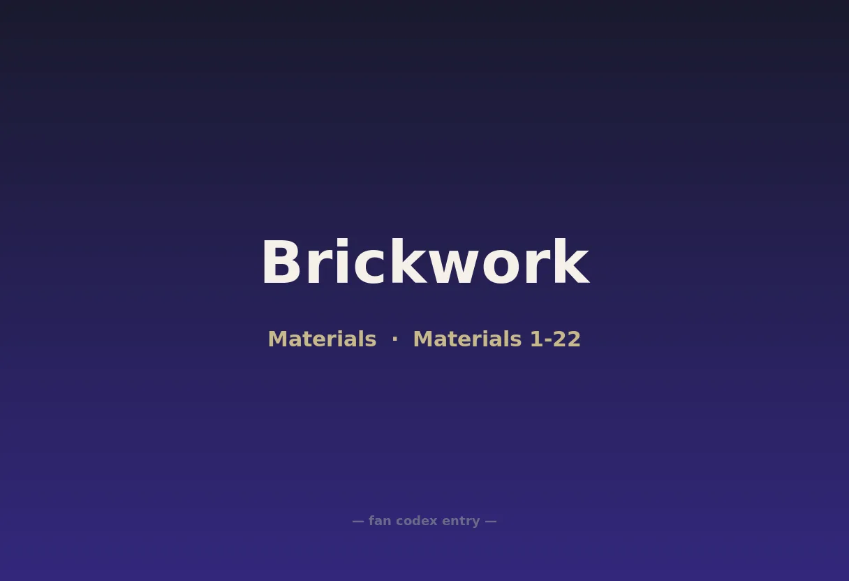 Brickwork
