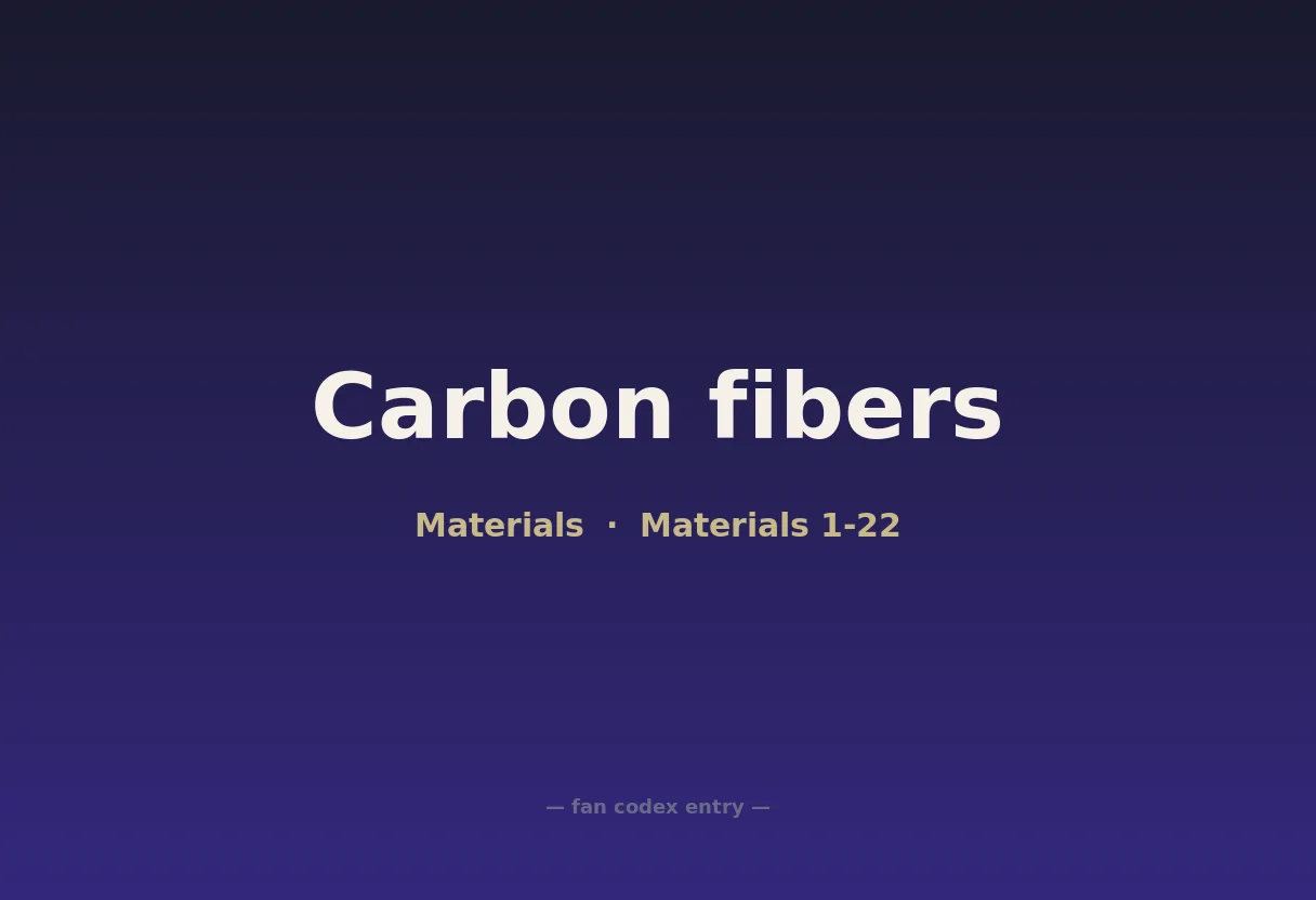 Carbon fibers