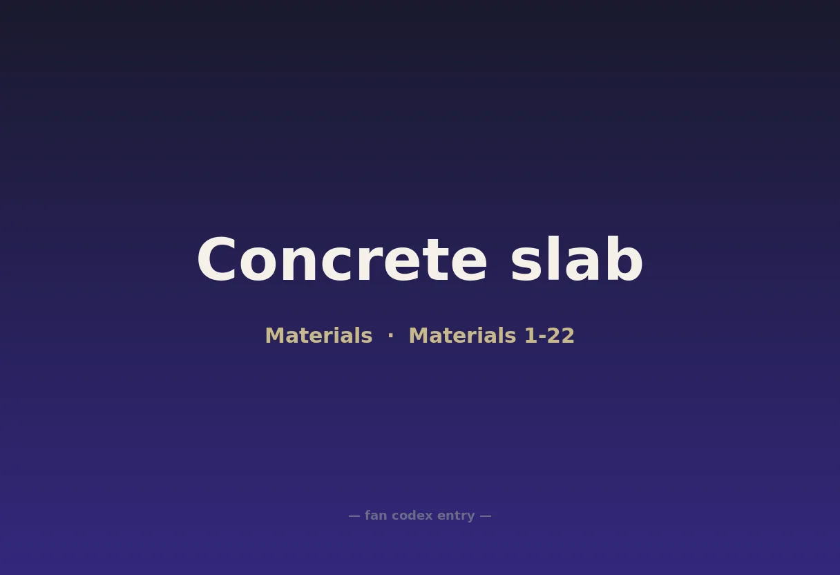 Concrete slab