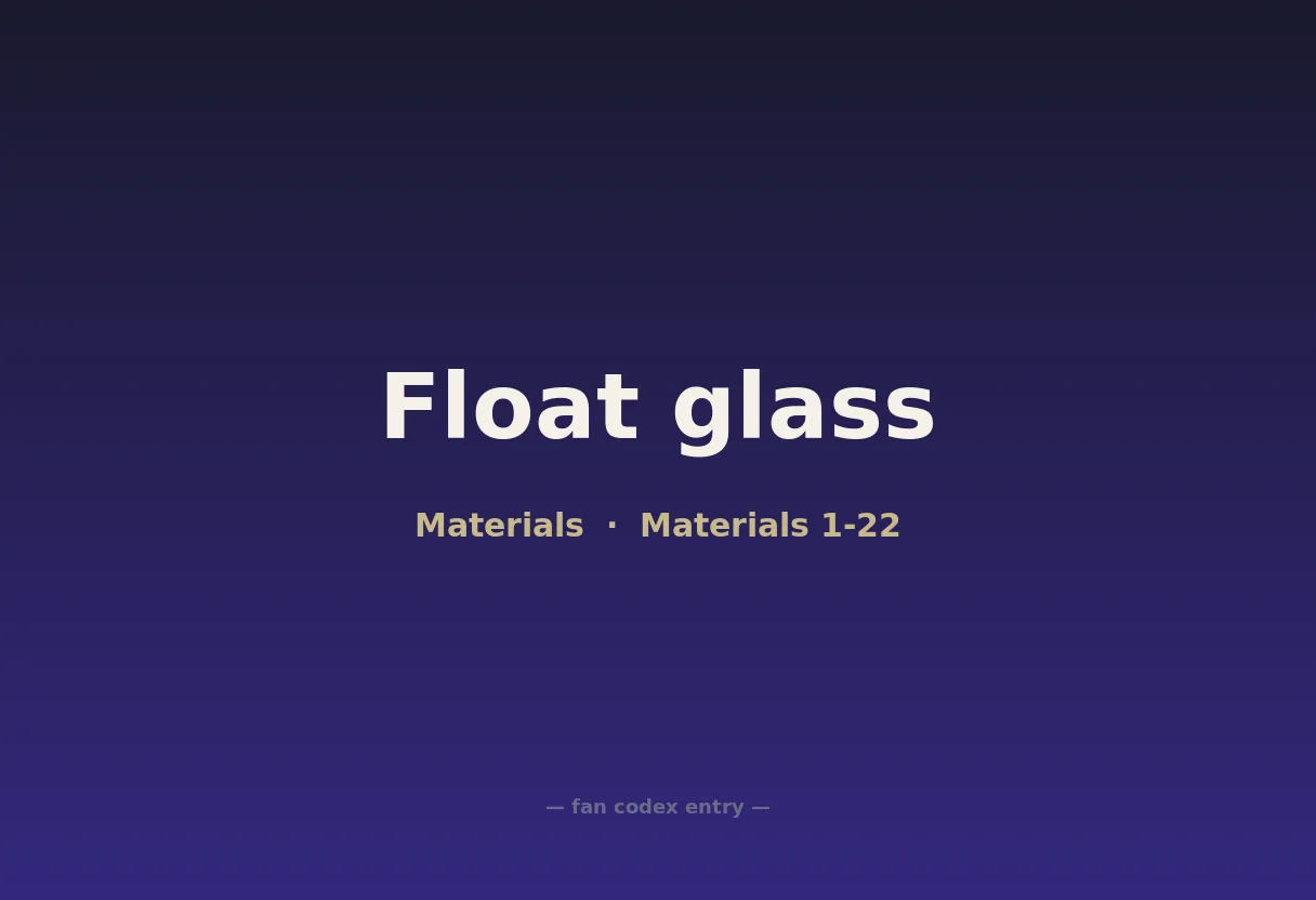 Float glass