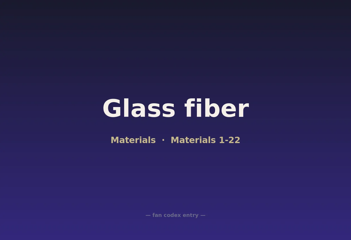 Glass fiber