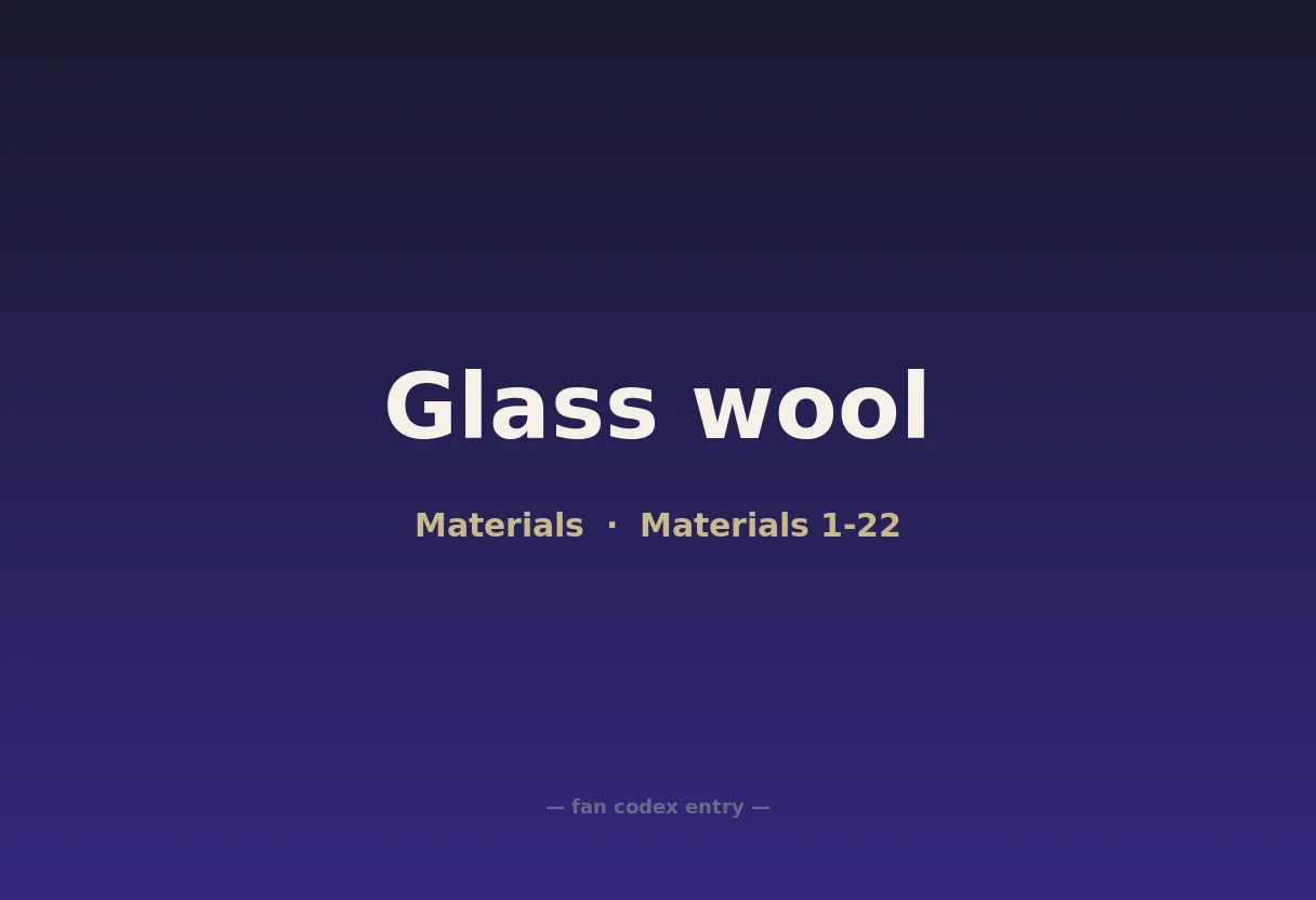 Glass wool